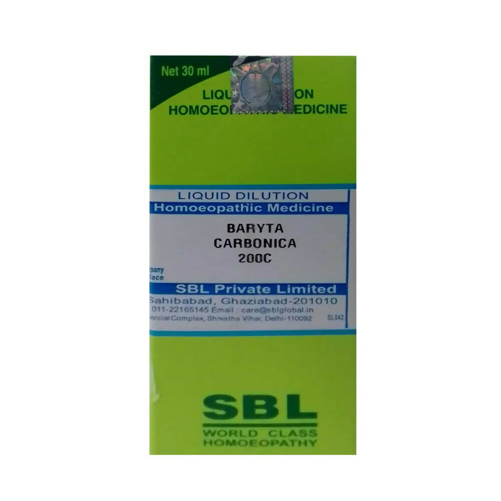 SBL Homeopathy Baryta Carbonica Dilution - Distacart::34866140119199