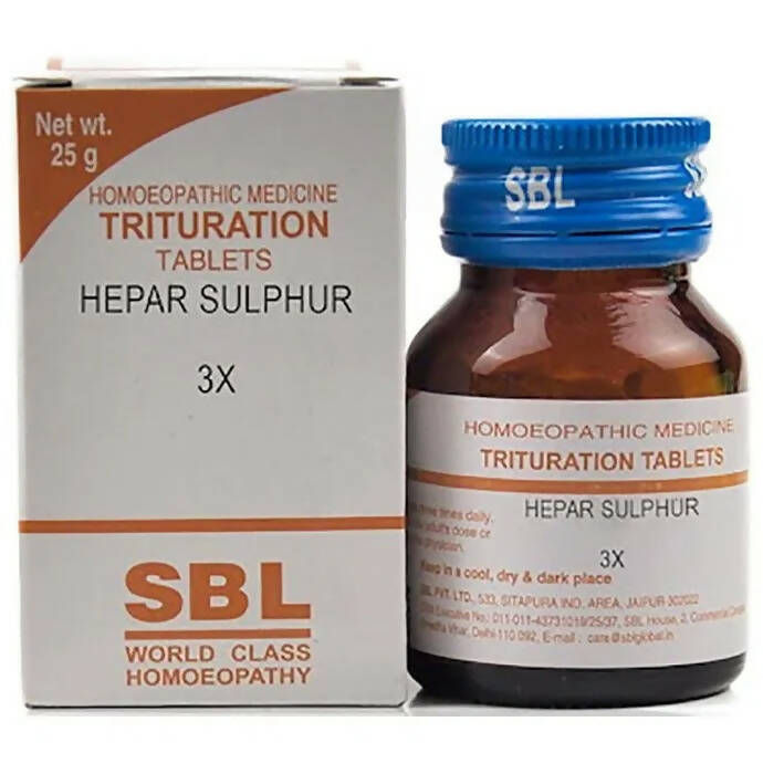 SBL Homeopathy Hepar Sulphur Trituration Tablets - Distacart::34811182383263