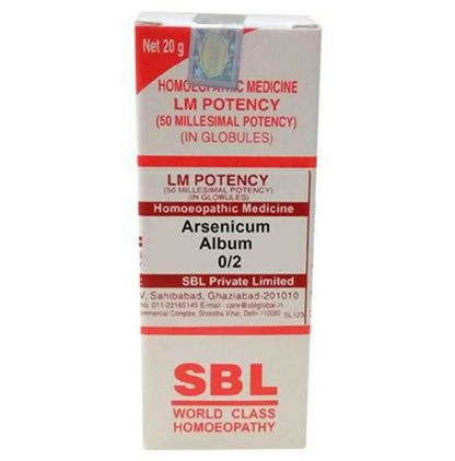 SBL Homeopathy Arsenicum Album LM Potency - Distacart::38735544025247