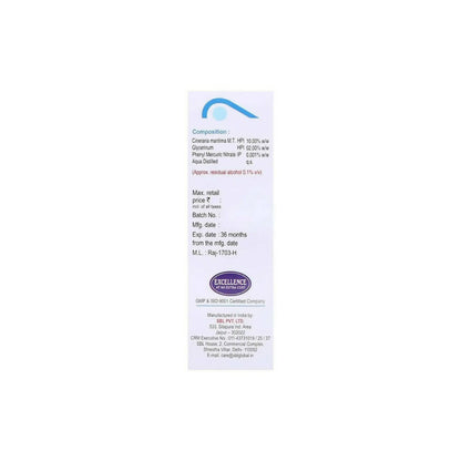 SBL Homeopathy Cineraria Maritima Eye Drops Free From Alcohol - Distacart::34388883996831