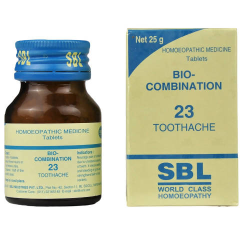 SBL Homeopathy Bio-Combination 23 Toothache Tablets::31799036674207