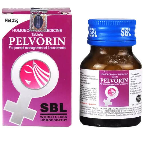 SBL Homeopathy Pelvorin Tablets - Distacart::34800728998047