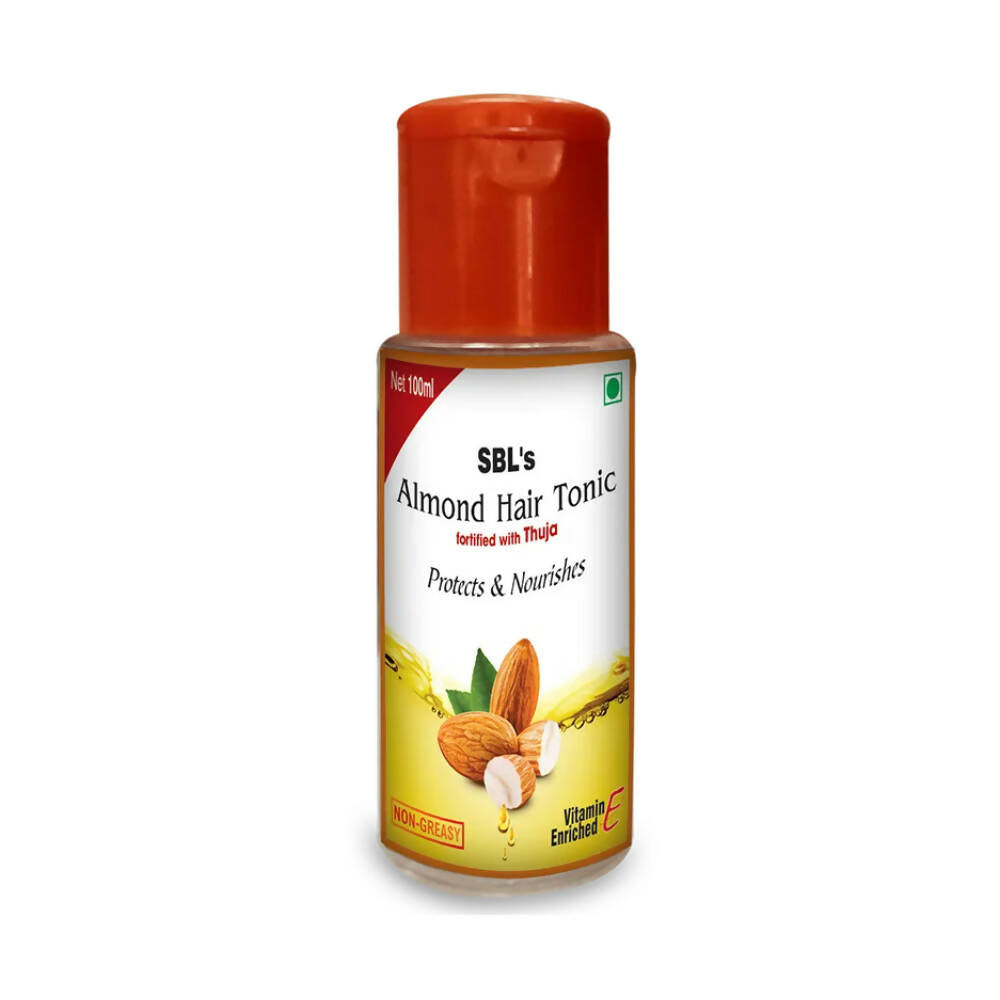 SBL Homeopathy Almond Hair Tonic Fortified With Thuja Oil - Distacart::34868638613663