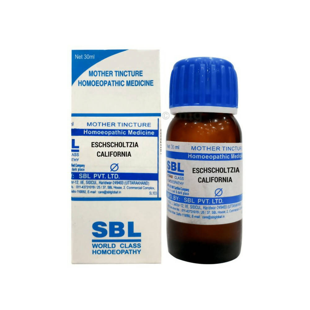 SBL Homeopathy Eschscholtzia Californica Mother Tincture Q - Distacart::34863810019487