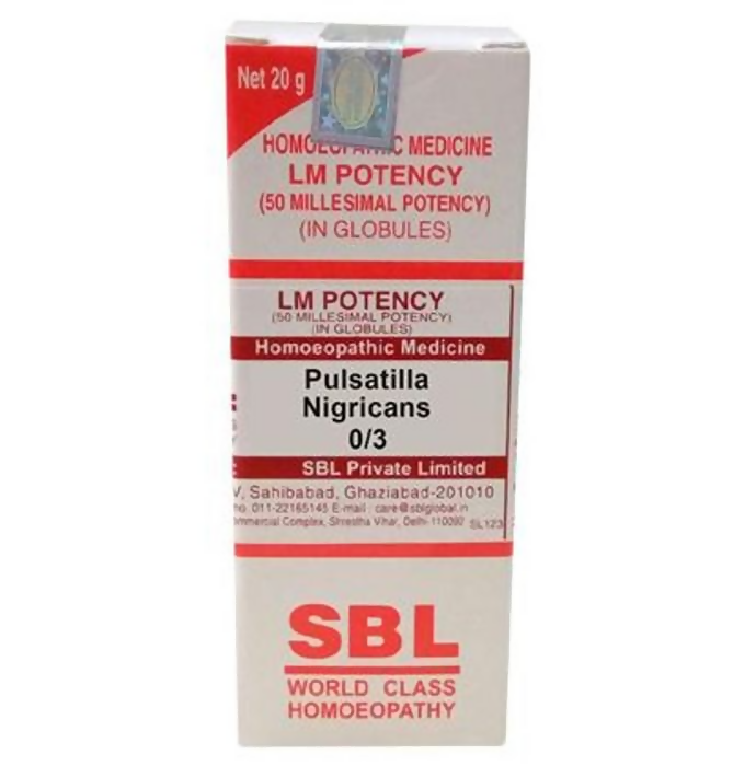 SBL Homeopathy Pulsatilla Nigricans LM Potency - Distacart::36569620643999
