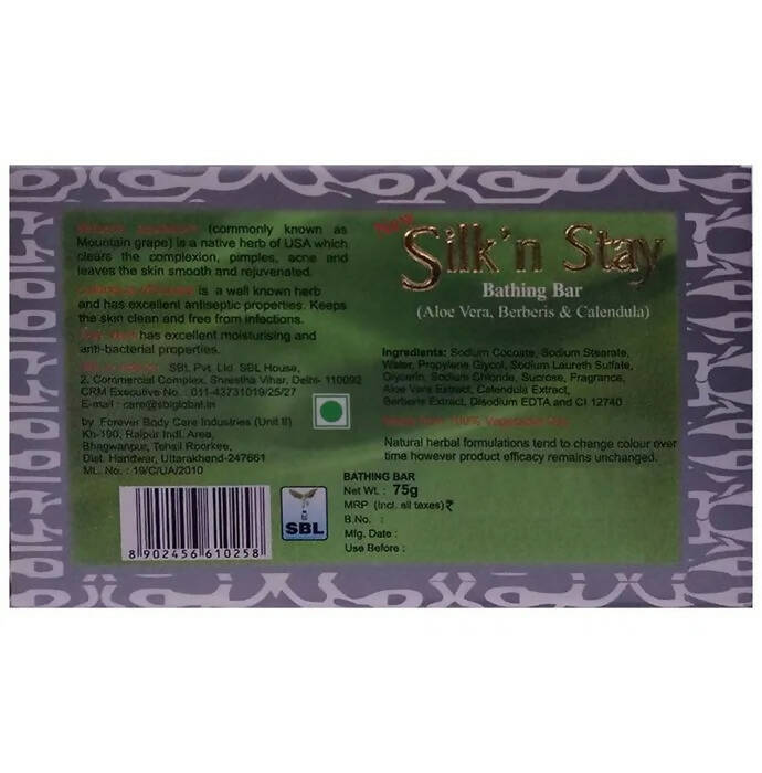 SBL Homeopathy New Silk N Stay Bathing Bar - Distacart::34805442478239