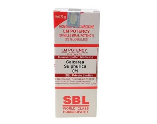 SBL Homeopathy Calcarea Sulphurica LM Potency::31916675727519