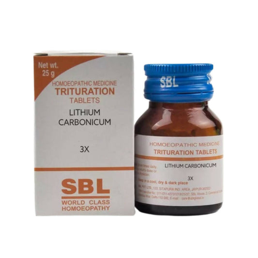 SBL Homeopathy Lithium Carbonicum Trituration Tablets - Distacart::34810924466335