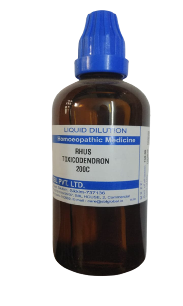 SBL Homeopathy Rhus Toxicodendron Dilution 200 C::28554973347999