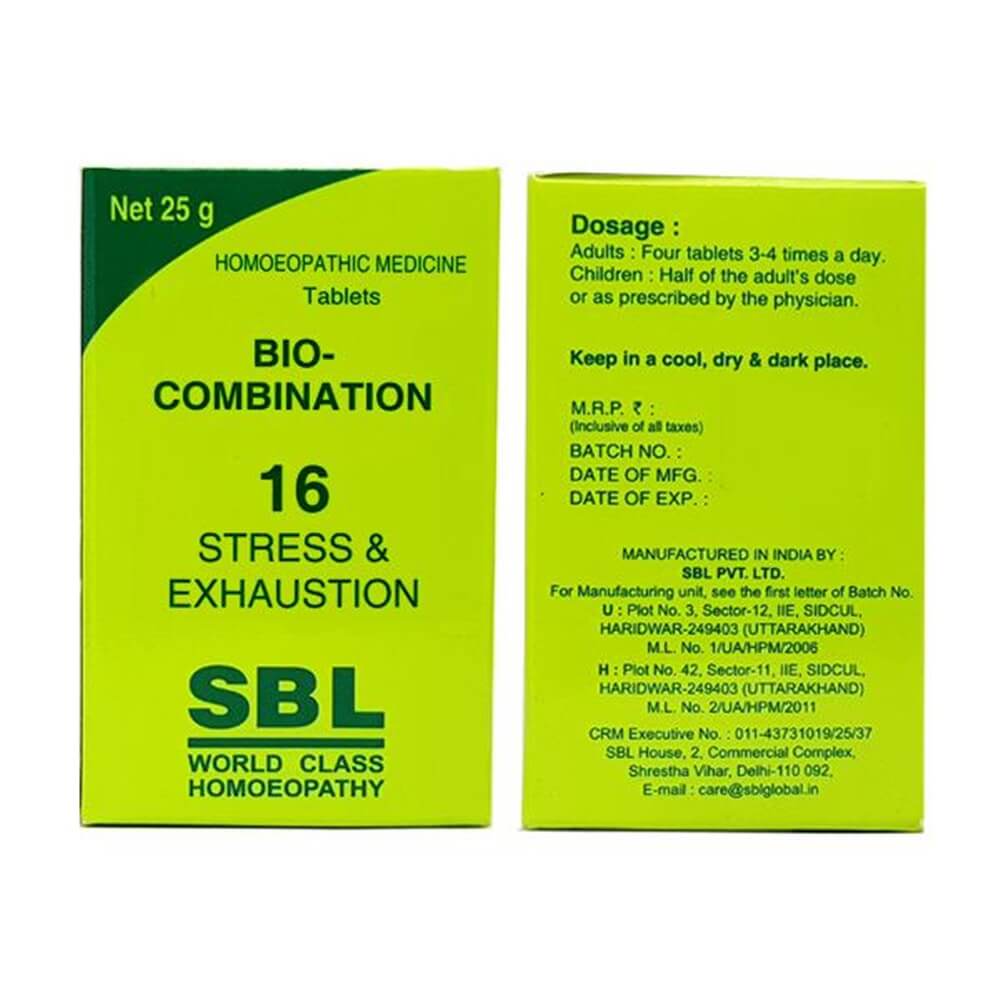SBL Homeopathy Bio-Combination 16 Tablet::19731531268255