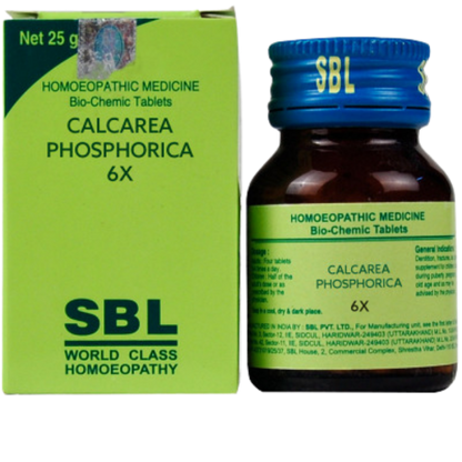 SBL Homeopathy Calcarea Phosphorica Biochemic Tablet 6X (25 gm)::29392895574175