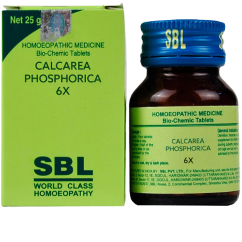 SBL Homeopathy Calcarea Phosphorica Biochemic Tablet 6X (25 gm)::29392895574175