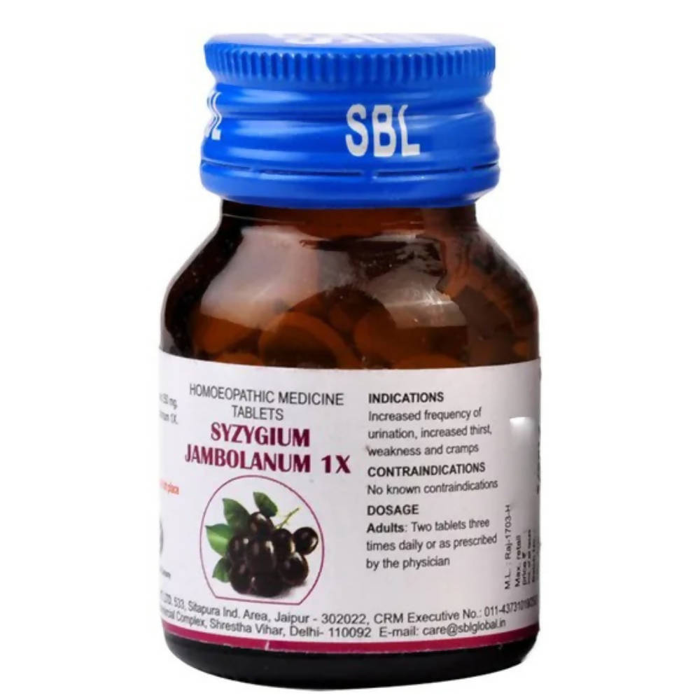 SBL Homeopathy Syzygium Jambolanum Trituration Tablets - Distacart::33525110964383