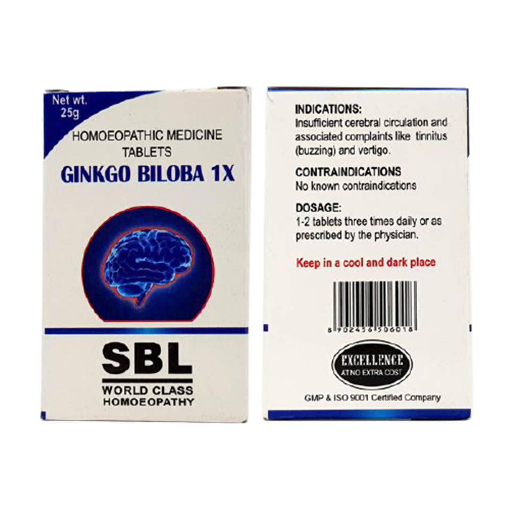 SBL Homeopathy Ginko Biloba Tablets - Distacart::28764945612959