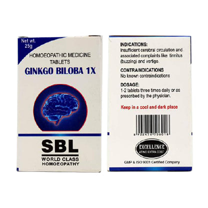 SBL Homeopathy Ginko Biloba Tablets - Distacart::28764945612959