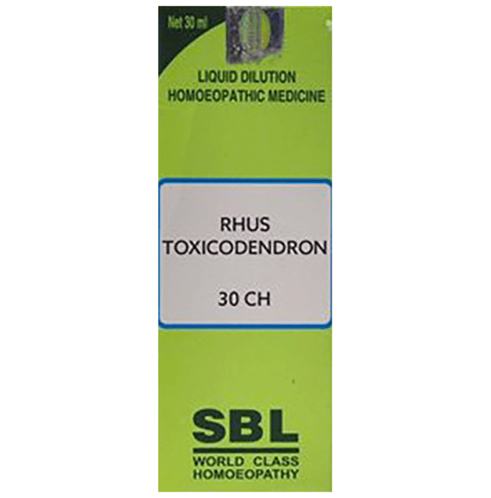 SBL Homeopathy Rhus Toxicodendron Dilution - 30 CH - 30 ml::31026117902495
