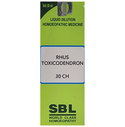 SBL Homeopathy Rhus Toxicodendron Dilution - 30 CH - 30 ml::31026117902495