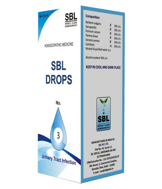SBL Homeopathy Drops No. 3 - Distacart::29917309534367