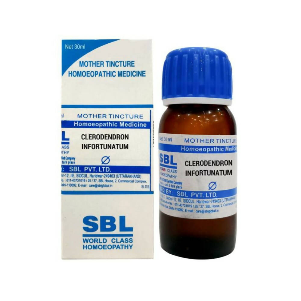 SBL Homeopathy Clerodendron Infortunatum Mother Tincture Q - Distacart::34865768431775