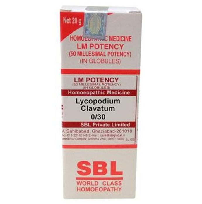SBL Homeopathy Lycopodium Clavatum LM Potency - Distacart::37713379786911
