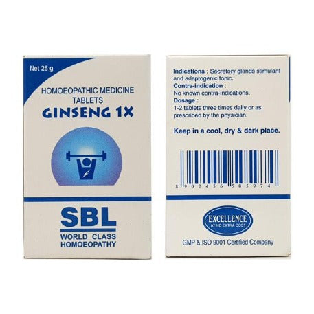 SBL Homeopathy Ginseng Tablets - Distacart::39500219416735
