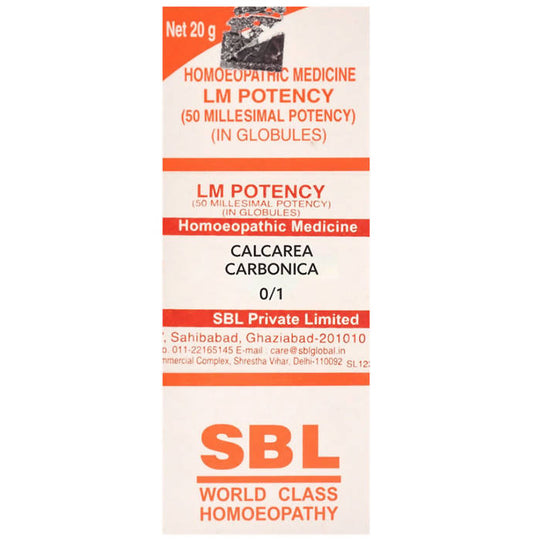 SBL Homeopathy Calcarea Carbonica LM Potency::32191132991647