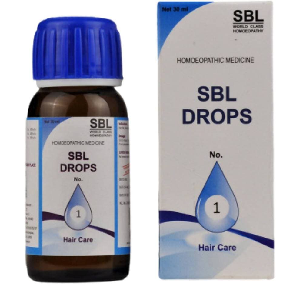 SBL Homeopathy Drops No 1 Hair Care - Distacart::21805346783391