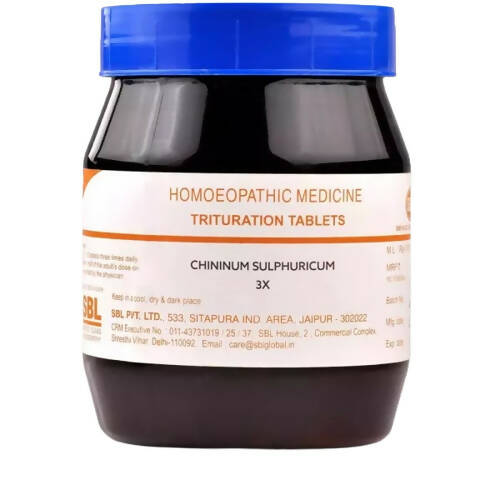 SBL Homeopathy Chininum Sulphuricum Trituration Tablets - Distacart::34749337960607