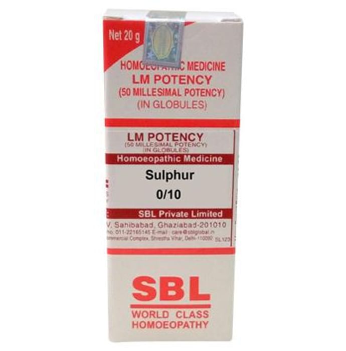 SBL Homeopathy Sulphur LM Potency::32190953324703
