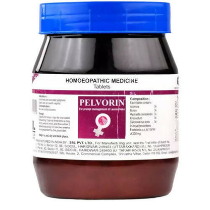 SBL Homeopathy Pelvorin Tablets - Distacart::34800729030815