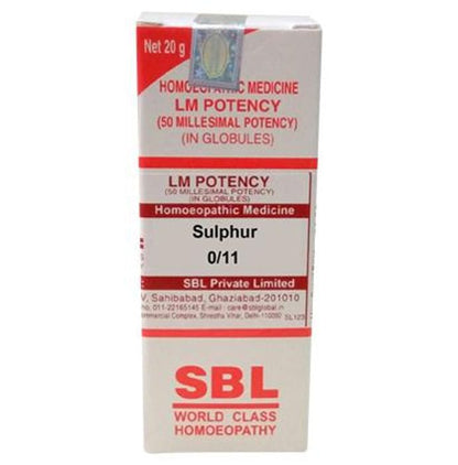 SBL Homeopathy Sulphur LM Potency::32190973411487