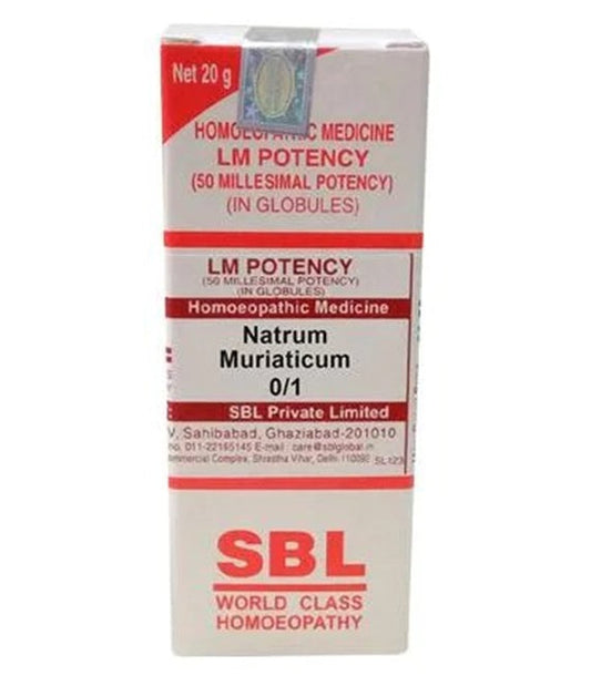 SBL Homeopathy Natrum Muriaticum LM Potency::32788022821023